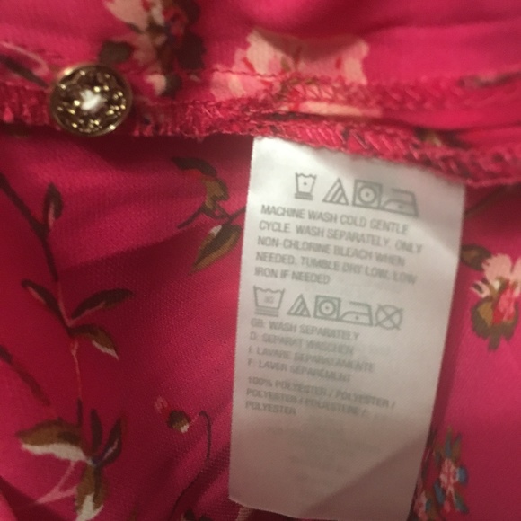 Mixed Floral Print Button Front Long Sleeve - Picture 8 of 8